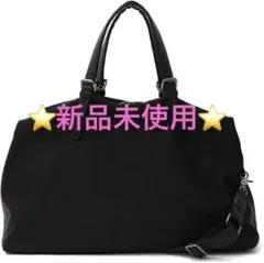新品【Gratante】ボストンバッグ ポーチ付き 2way 647g ブラック