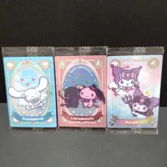 サンリオキャラクターズ ウエハース７ メタリックプラカード ３枚セット