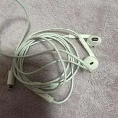 Apple イヤホン　Lightning ホワイト　有線　apple純正
