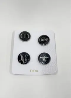 Christian Dior ディオール ピンバッジ 4点セット CDロゴ 新品