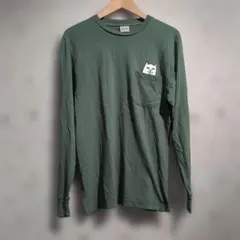 RIPNDIP 長袖 ポケットTシャツ グリーン S メンズ　ユニセックスのサムネイル