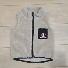 Champion ベビーベスト 80-90 ベージュ