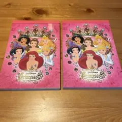 Disney プリンセスメモ帳 2冊セット　おまけ付き