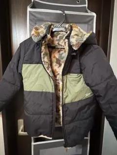 迷彩柄フリース裏地付きジャケット