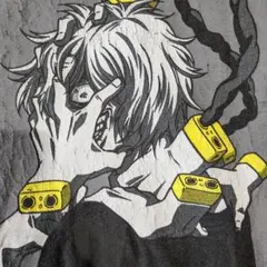 US古着　僕のヒーローアカデミア　死柄木弔　ヴィラン　アニメTシャツ　プリント