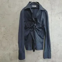ナラカミーチェ　フリル　Vネック　ブラウス　シャツ　Ⅱ L