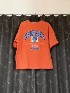 サメの刺繍入り Tシャツ オレンジのサムネイル