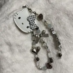 HELLO KITTY × BRILMY ミラー付きビーズストラップ キティ