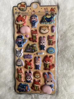 ズートピア 立体シールセット おしりぷにぷに