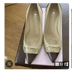 DIANA パンプス 23cm ベージュ/ブラウン