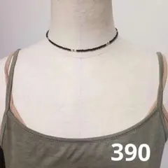 ブラック クリア ビーズチョーカー ハンドメイド 古着系 個性的