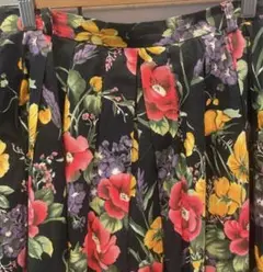 古着　ヴィンテージ　vintage スカート　ロングスカート　花柄　花柄スカート