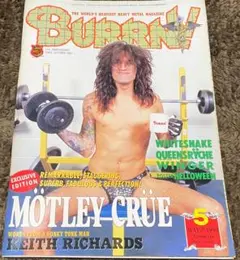 BURRN! 1990年5月・MOTLEY CRUE・ポスターHELLOWEEN