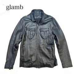 glamb グラム Byron Riders ラムレザー ライダース 黒 2 M