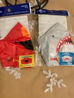 新品未使用　USJエルモとジョーズのマスクセット