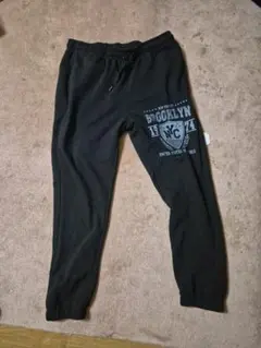BEAUMONTCARR ブラック スウェットパンツ L