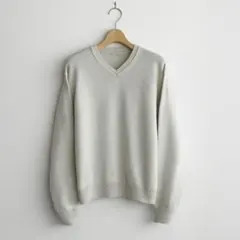 SILK BLEND V-NECK KNIT アッシュブラウン M 完売品 - メルカリ