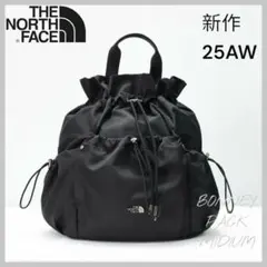 韓国限定　ノースフェイス ボニーパックM　BLACK　正規品　人気のサムネイル