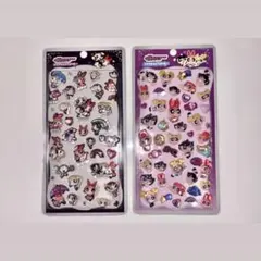 アニメキャラクター 3Dシールセット 2シート　海外製品