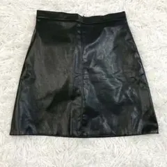 GRL グレイル タイトミニスカート 合成皮革 黒 S 裏地パンツ レザー