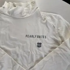 PEARLY GATES タートルネックシャツ ホワイト　七分袖　サイズ0