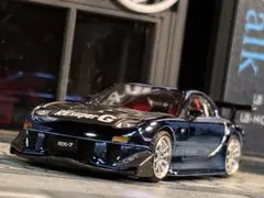 トミカ改造 マツダ RX7 雨宮仕様 フルエアロ 紫 深リムホットウィール