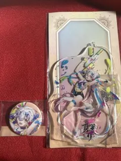 FGO きゃらとりあ スポーツタオル 特典缶バッジ　ジャンヌ・ダルク FGO きゃらとりあ スポーツタオル 特典缶バッジ ジャンヌ