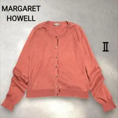 軽量✨️マーガレットハウエル 長袖カーディガン アンゴラシルク オレンジ ２