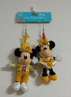 Disney ディズニー 30周年 ミッキー ミニー ぬいぐるみ ストラップ