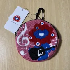 EXPO2025 ミャクミャク サークル　さがら刺繍　ポーチ　ピンク