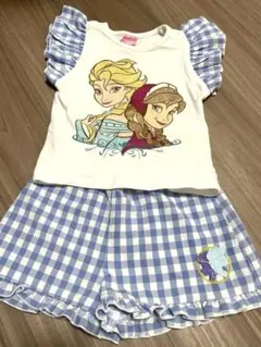 アナと雪の女王 Tシャツとショートパンツセット 100cm