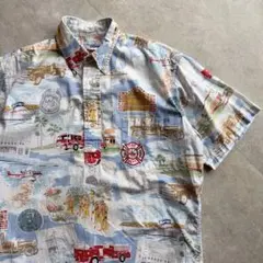 ミ*ニ様 レインスープナー ロサンゼルスドジャース アロハシャツ 総柄シャツ ユ ミ*ニ様 レインスープナー ロサンゼルスドジャース アロハシャツ 総柄
