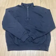 GAP ハーフジップ スウェット ブラック