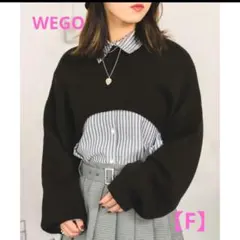WEGO ２ＷＡＹスーパーショートニット ブラック F