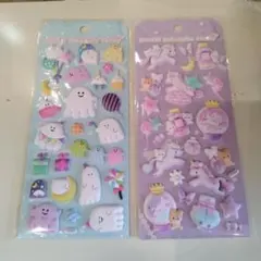 2つ アニマルぷくぷくキャンディシール