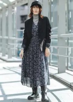 新品✨】特価‼️】UNIQLO:C ブラッシュドジャージージャケット ブラック　S