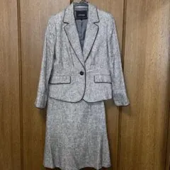 東京スタイル Mosaique グレー系スーツ ジャケット・スカートセット