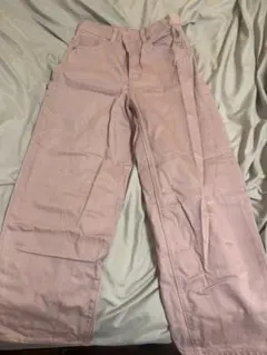 GU ピンク ワイドパンツ Mサイズ