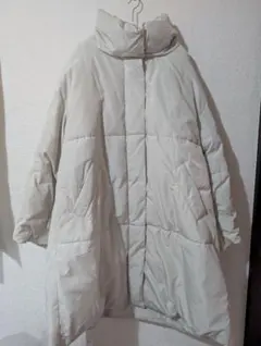 スタンドカラー中綿コート