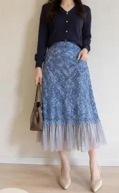 【美品】JILLSTUART ジルスチュアート レーススカート 4のサムネイル