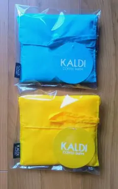 【新品未開封】KALDI カルディ オリジナルエコバッグ2色セット/レジバッグのサムネイル