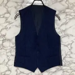 【極美品】Paul Smith ジレ ベスト L シルク混　ネイビー 極美品】Paul Smith ジレ ベスト L シルク混 ネイビー - メルカリ