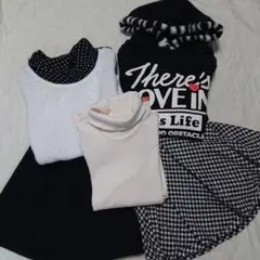 女の子冬物まとめ売り ５点セット 140 160