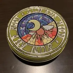 【匿名配送】 太陽と月デザインの空き缶