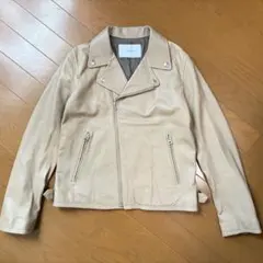 極美品◯春色 Framework 羊革 Wライダース ジャケット 9号38