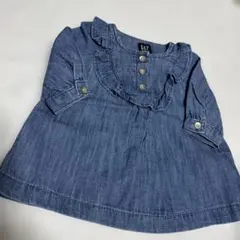 GAP デニムブルーワンピース 0-3ヶ月