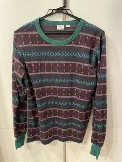 WASH N' MADE 幾何学模様セーター M