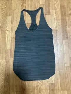 AUMNIE レーサーバック タンクトップ グレー XS(S〜Mくらい) ヨガ