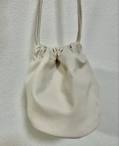 Te chichi ホワイト 巾着ミニバッグ