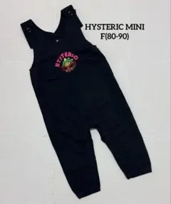 【ヒステリックミニ】 ♡ミニラサロペット F(80〜90) ブラック